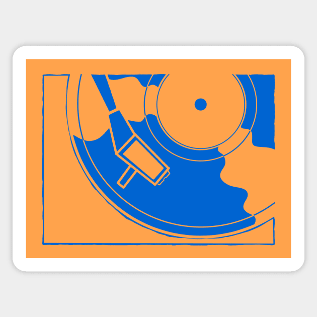 turntable Sticker by croquis design